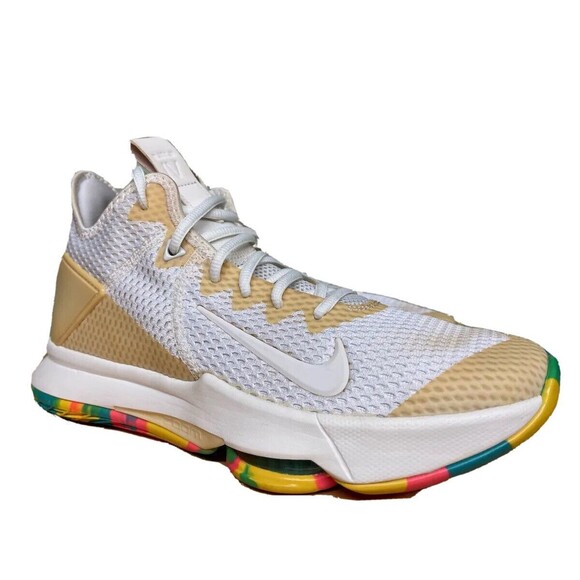 Nike LeBron James Witness IV Sneaker White Mesh BV7427-102 Men’s Size 8.5